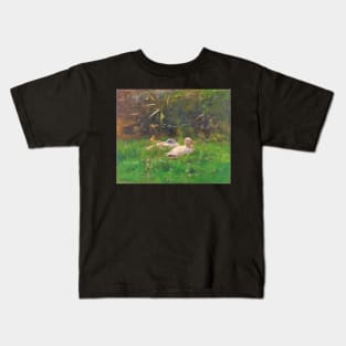 Ducks and ducklings - Willem Maris Kids T-Shirt